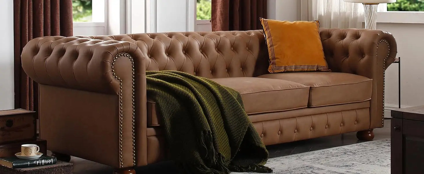 Chesterfield Sofa, with Low Back, 3 Seater Sofa