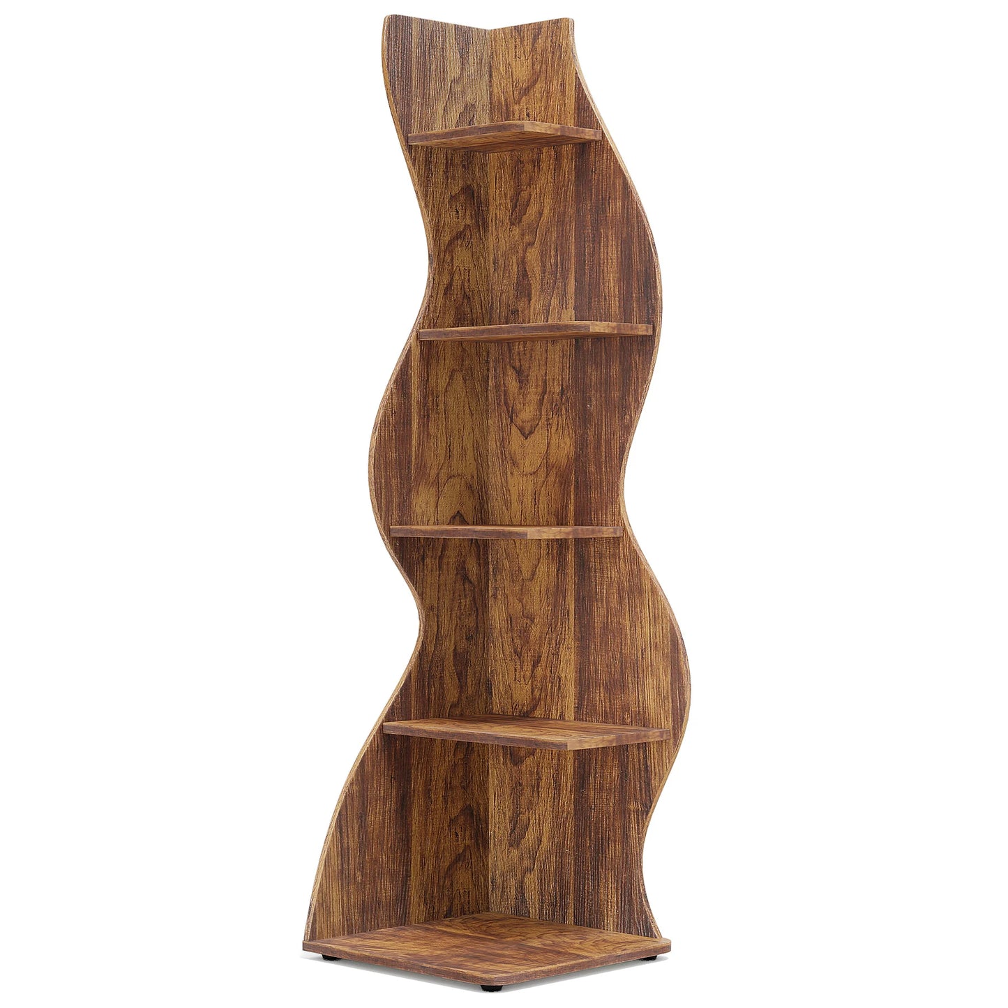 Corner bookShelf, 5-Tier Stylish Corner Bookcase