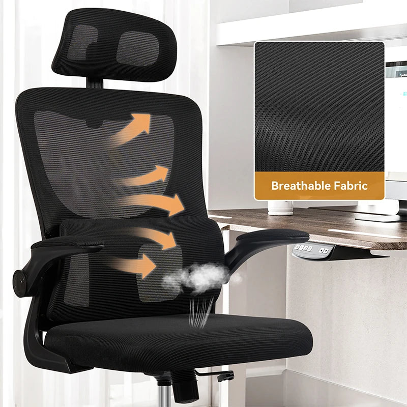 Ergonomic Office Chair, Adjustable Rotating