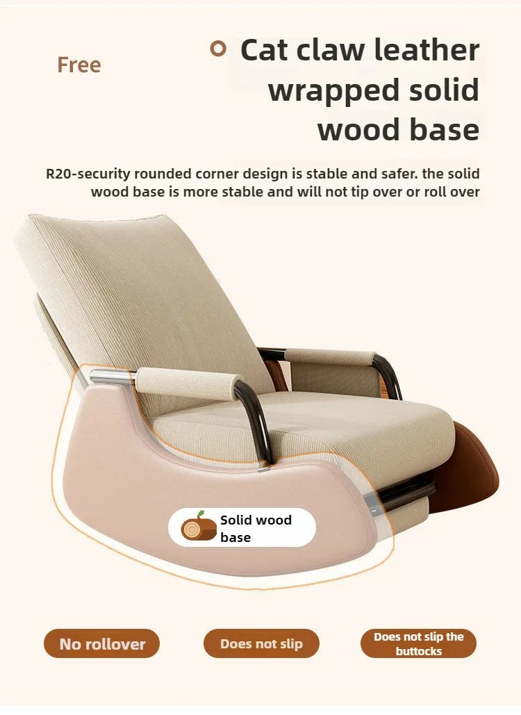 Reclining chair lunch break folding