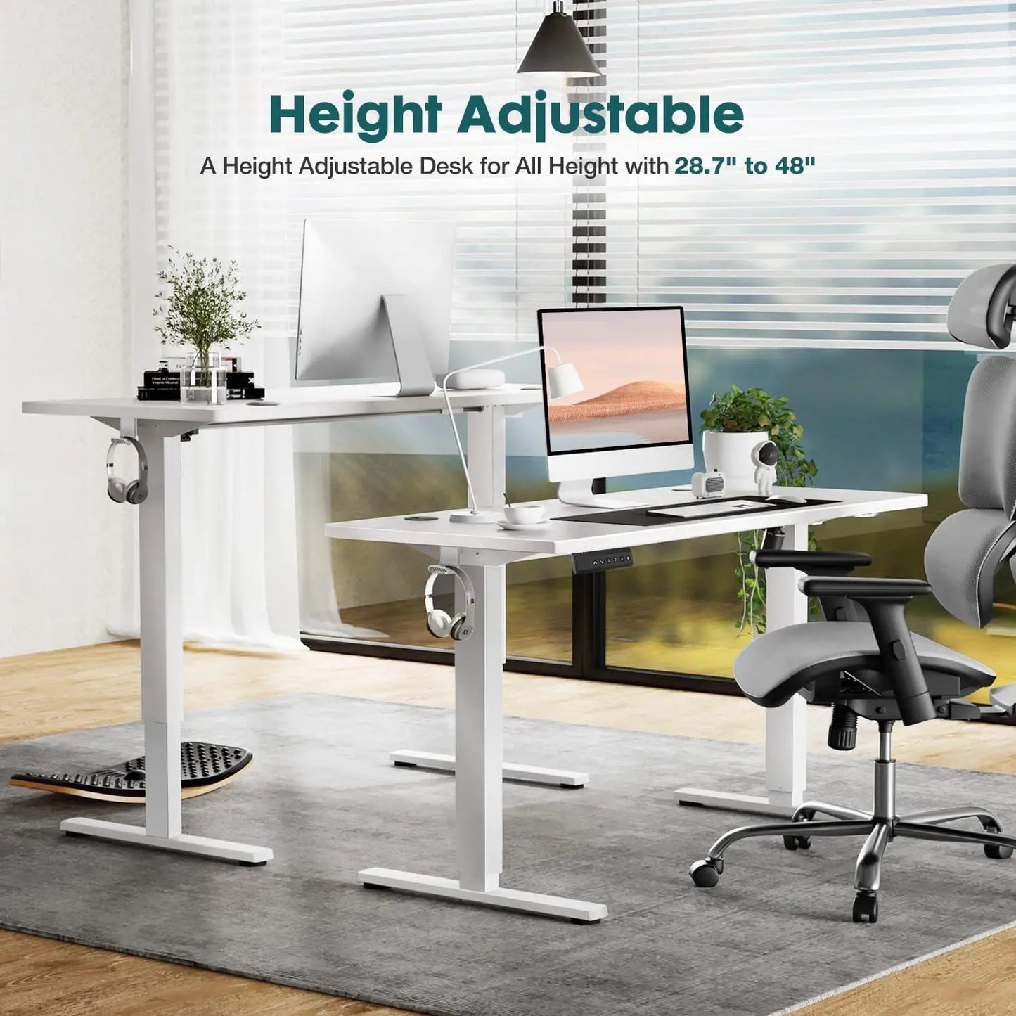 Adjustable Height Standing Desk - 40 x 24 inch