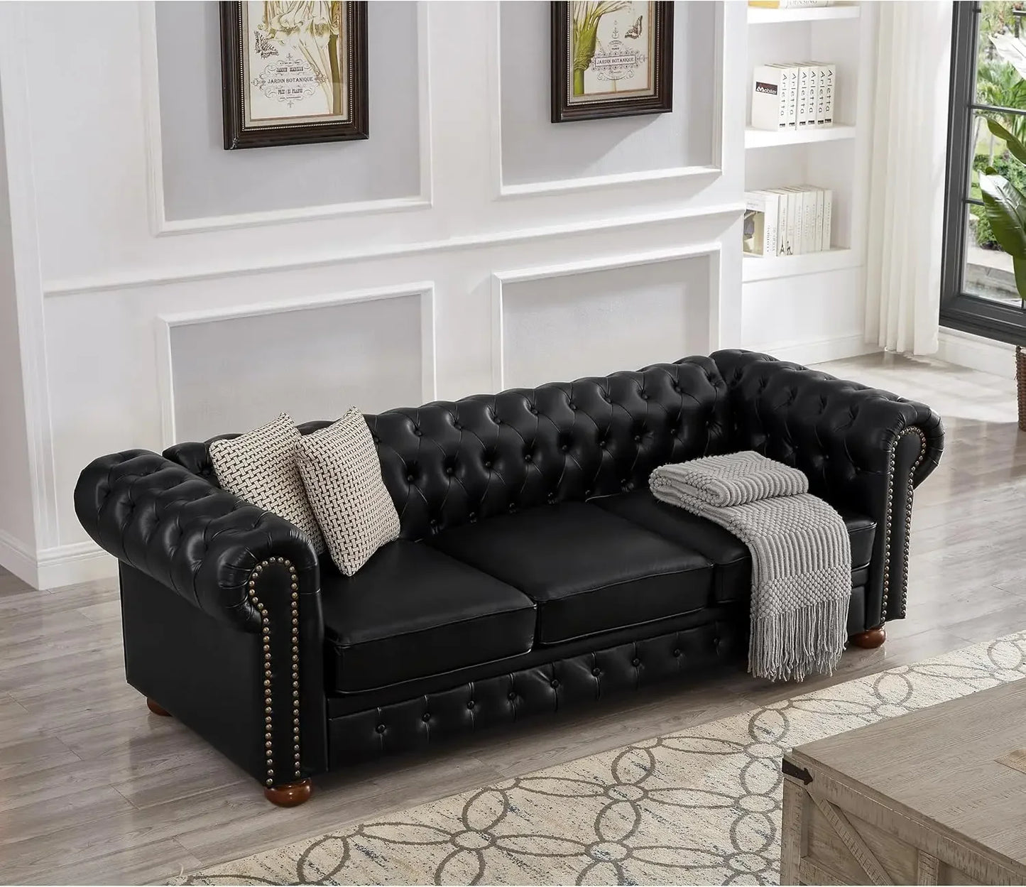 Chesterfield Sofa, with Low Back, 3 Seater Sofa