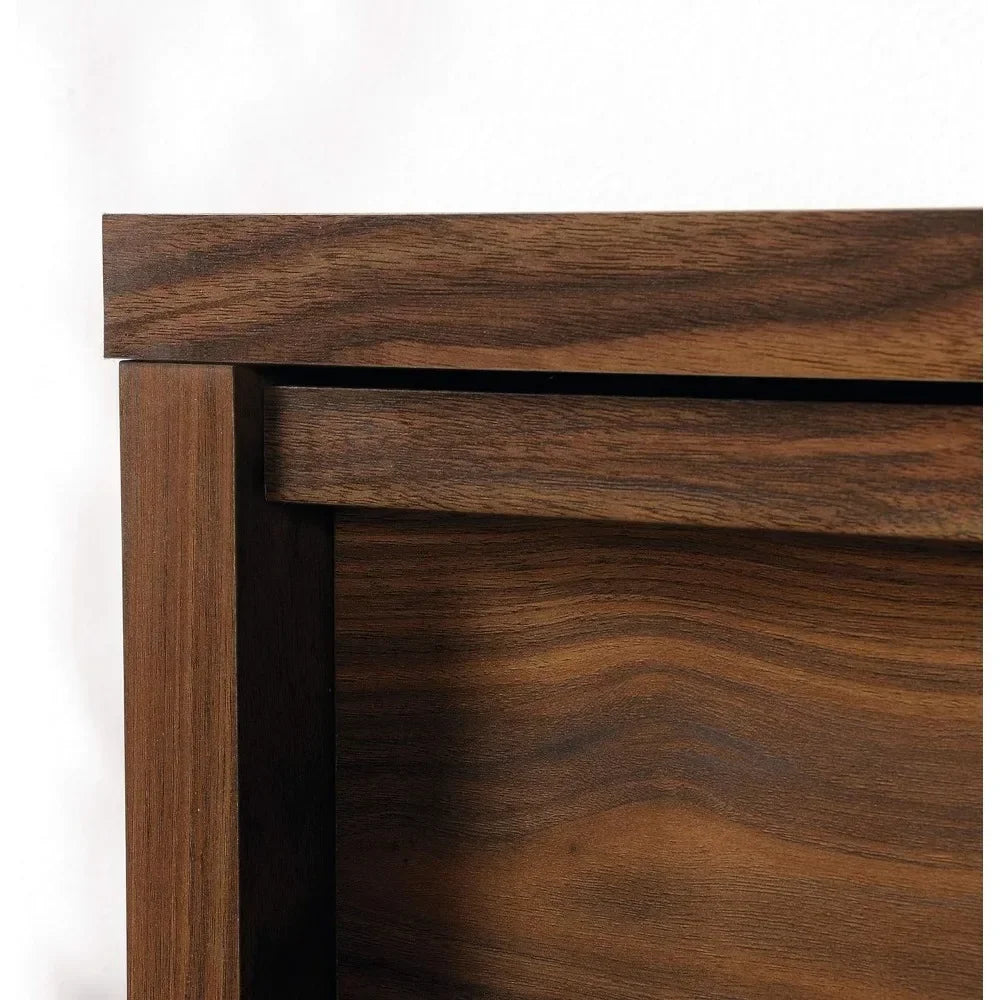Wooden Dresser, Grand Walnut Chest of Drawers