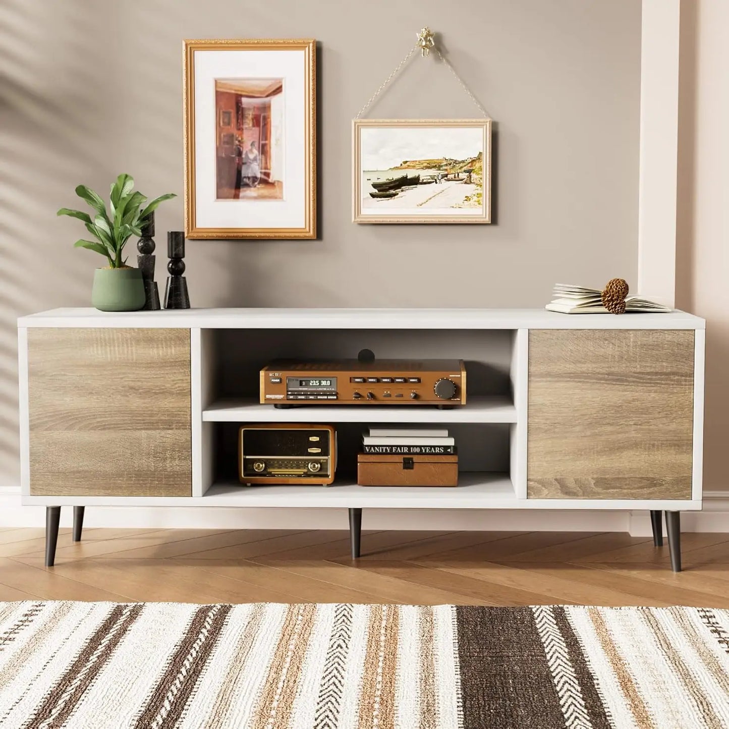 TV Stand for 65 Inch TV with Storage