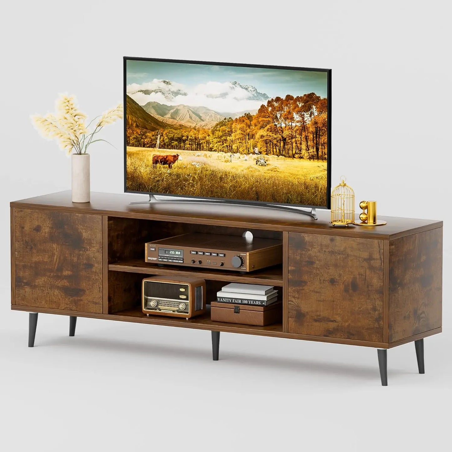 TV Stand for 65 Inch TV with Storage Cabinet