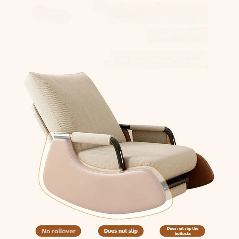 Reclining chair lunch break folding