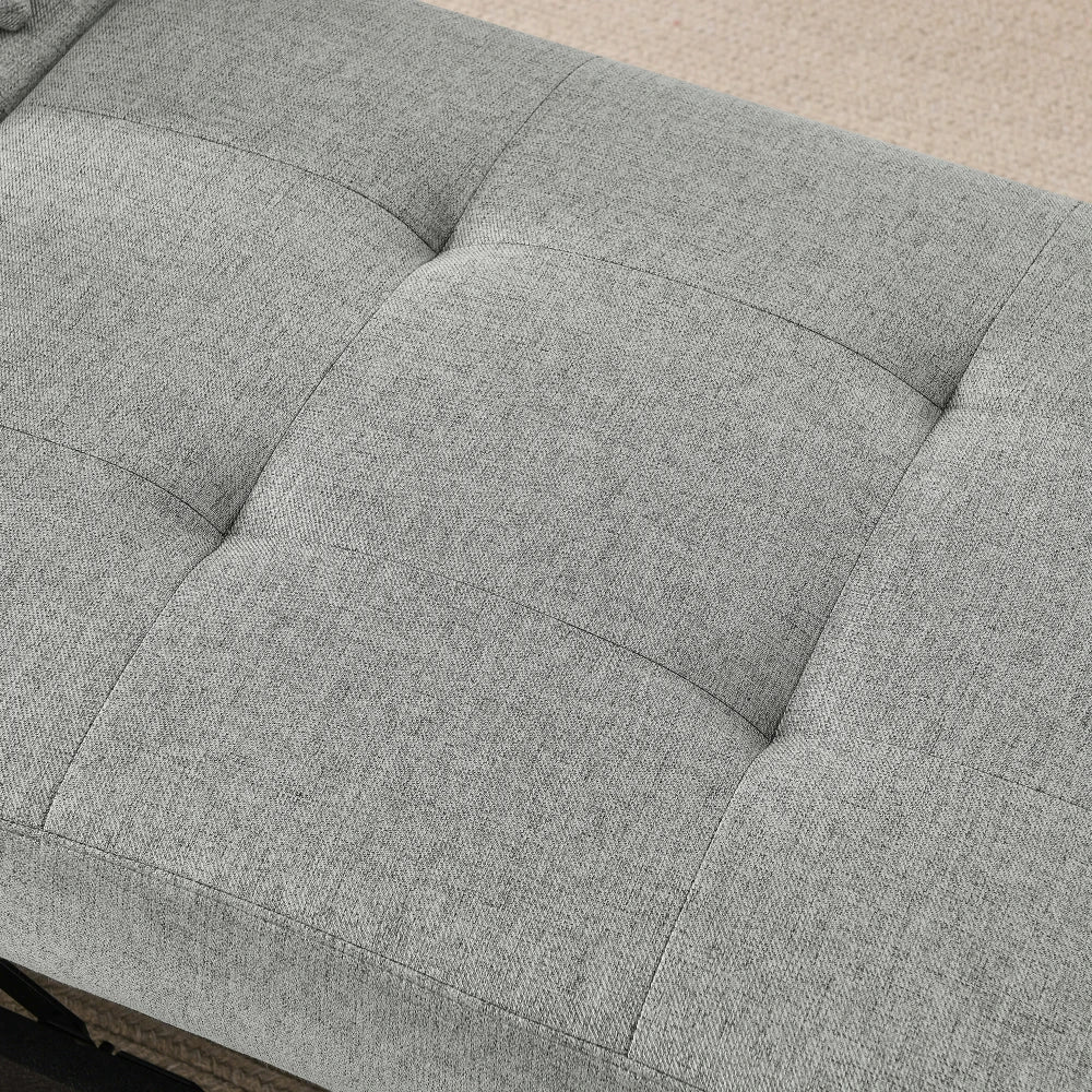Sleeper Sofa Chair Adjustable Backrest Recliner - Pullout Sofa Bed - Wheels