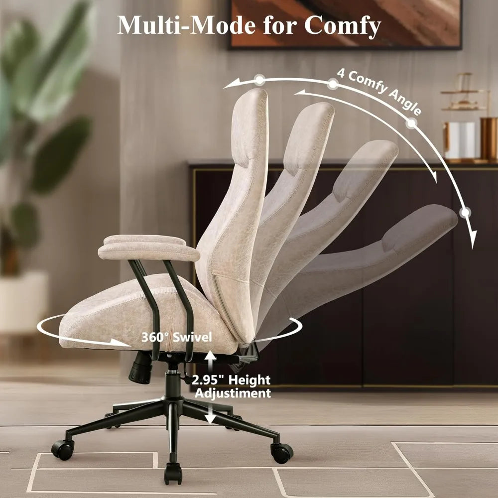 Office Chair with Wheels, High Back Ergonomic chair