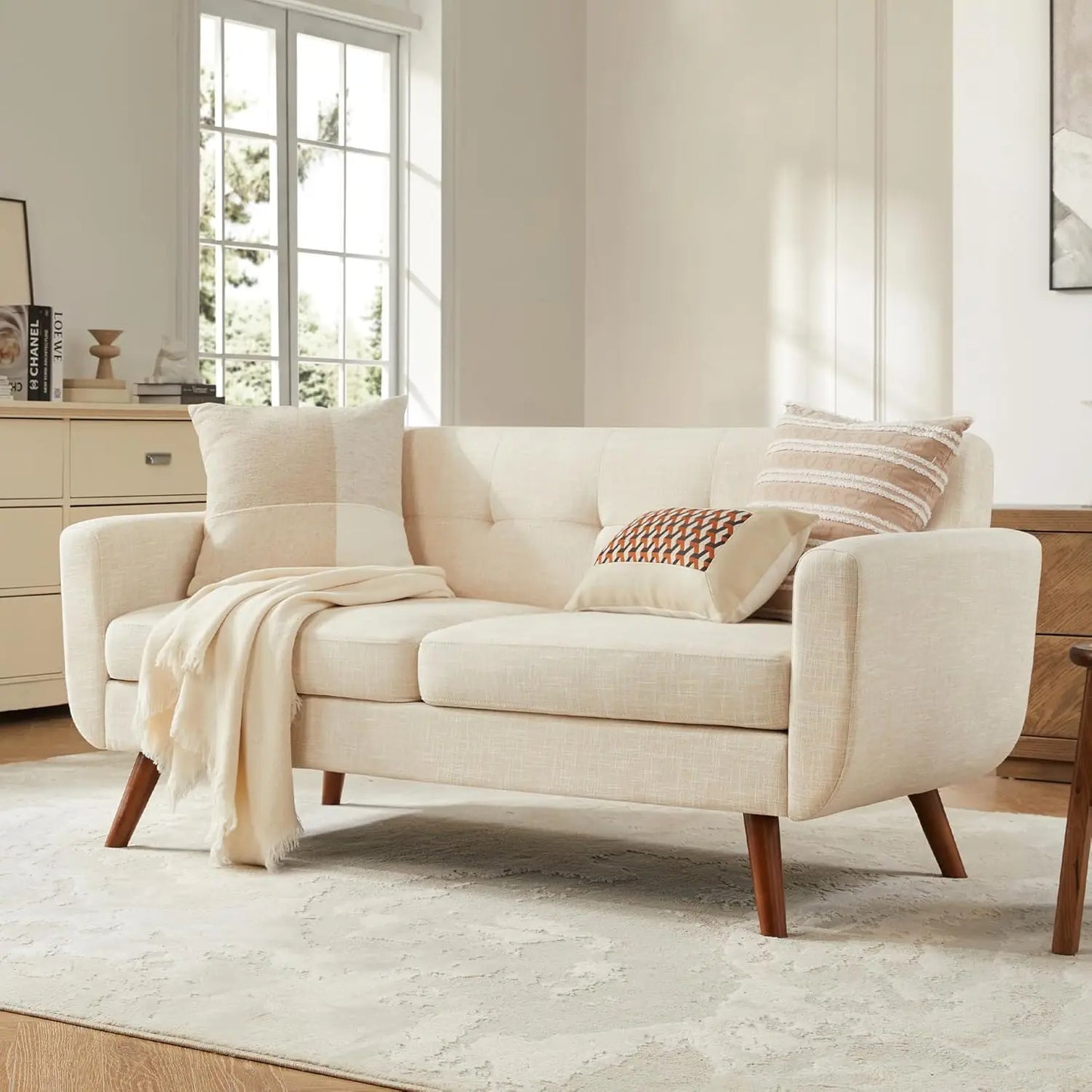 Loveseat Sofa, Small Couch for Bedroom