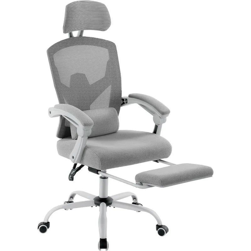 Home Office Desk Chair with Footrest