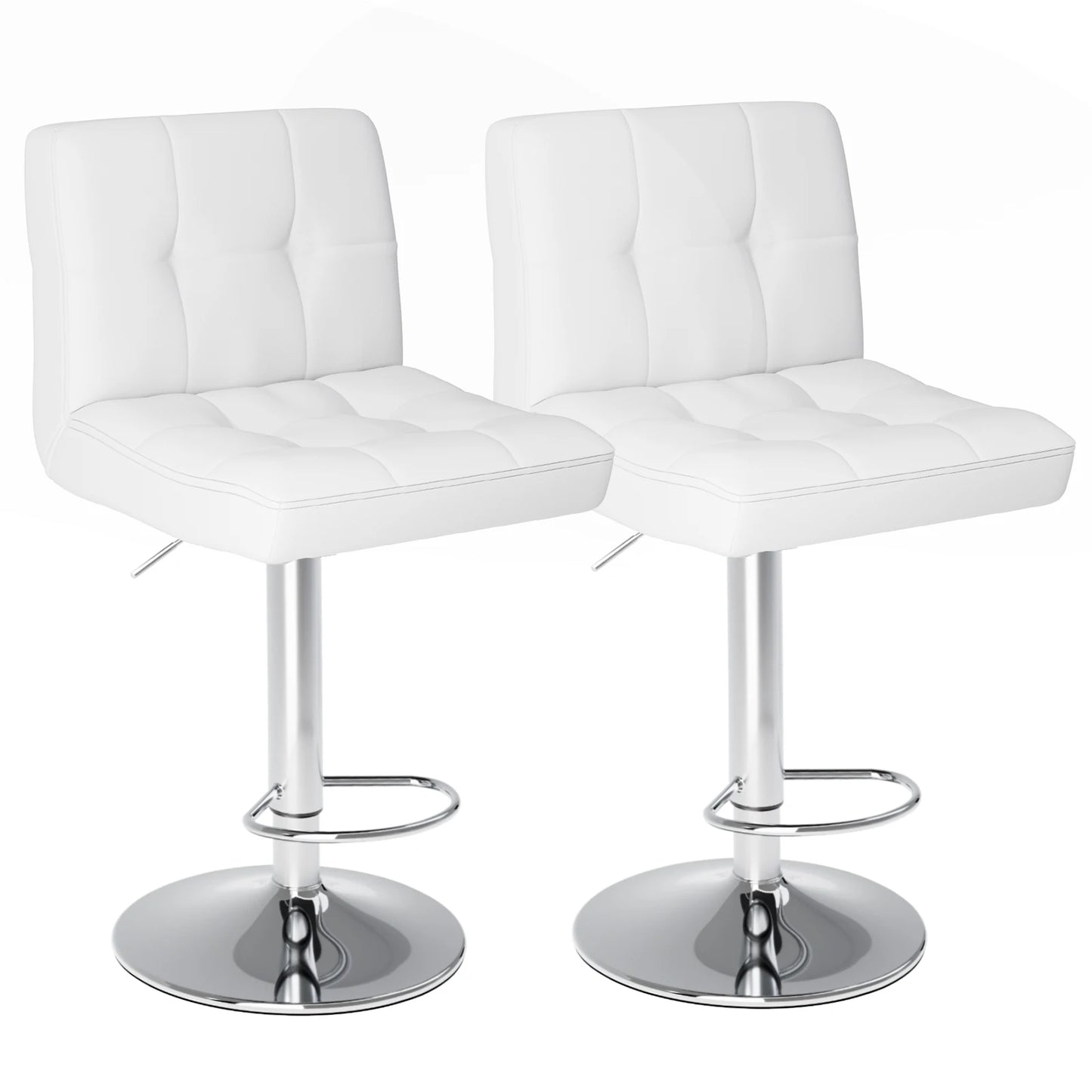 PU Leather Bar Stools Set of 2