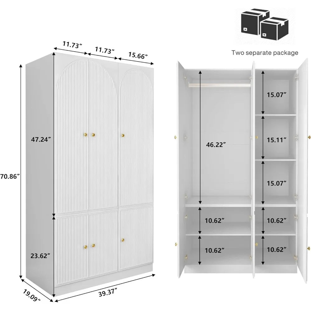 Armoire Wardrobe Closet with Doors