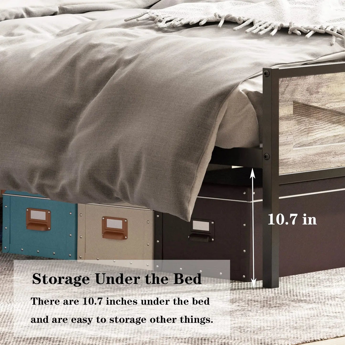Queen/Full/Twing and King size Bed Frame with Storage