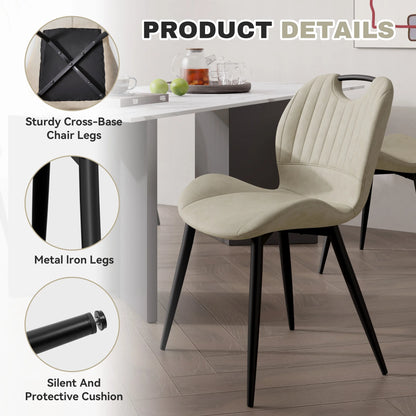 Dining Chair Set of 2 Upholstered