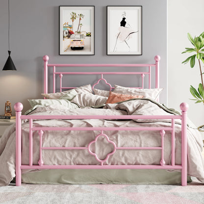 Metal Platform Bed Frame, – Full, Queen, Twin & King Sizes