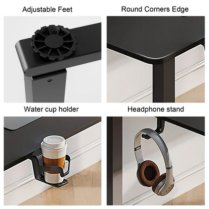 Standing Desk,63/71x43 Inches L Shaped Desk, Adjustable Height