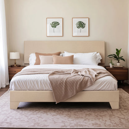Full - Queen - King Bed Frame with Adjustable Headboard