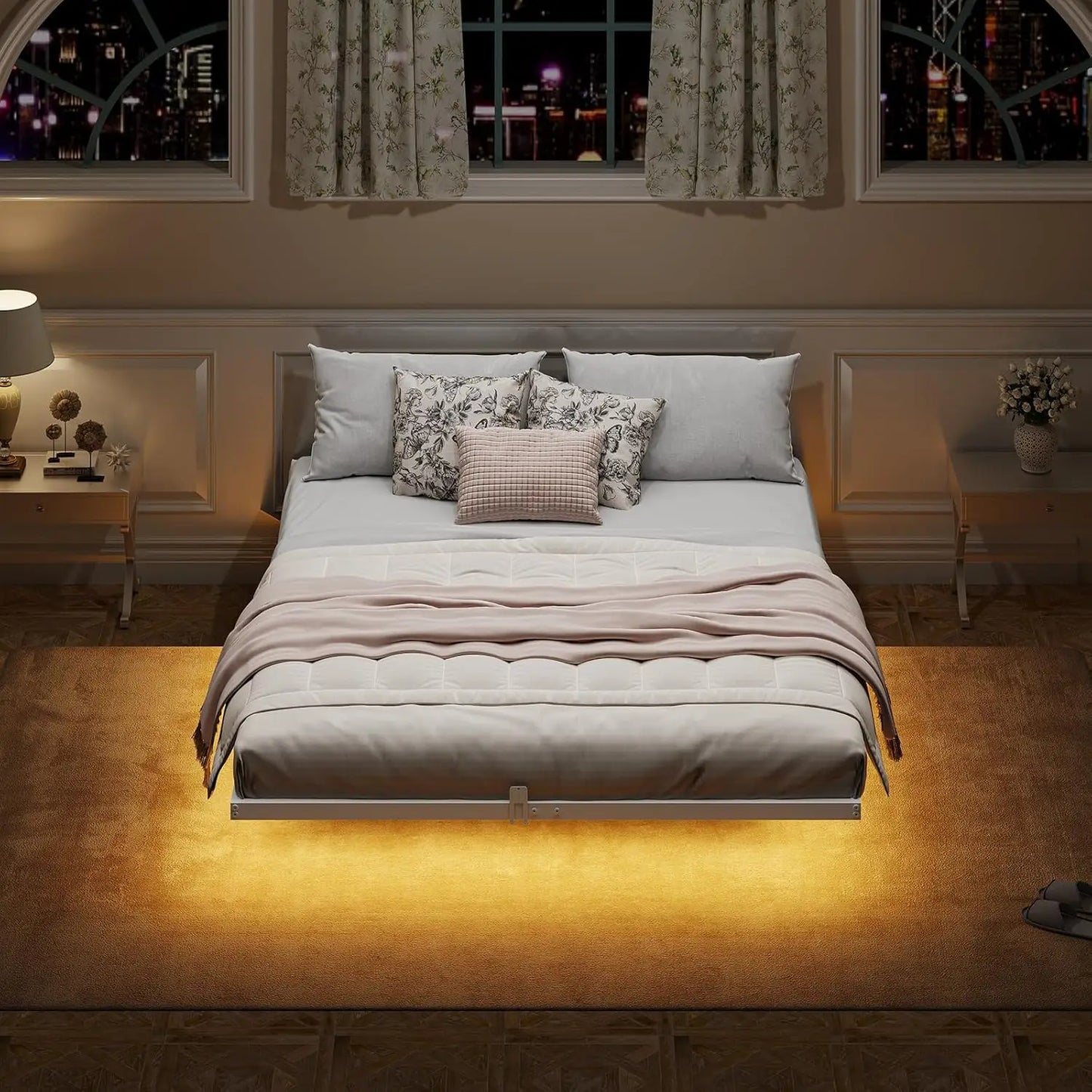 Metal Bed Frame & Slide Stoppers – Full, Queen, King Sizes