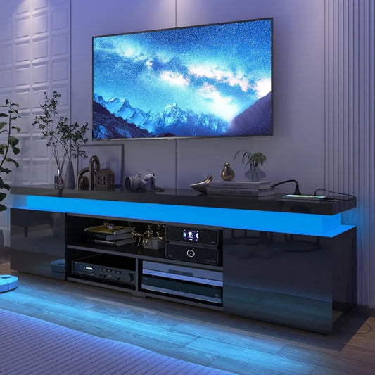 LED TV Stand for 85 Inch with Power Outlet