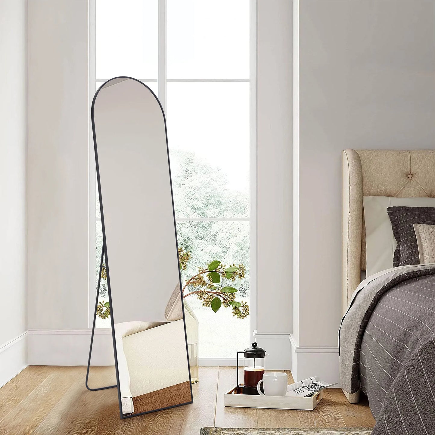 Wall Mirror 59"x16" Standing Hanging or Wall-Mounted Mirror