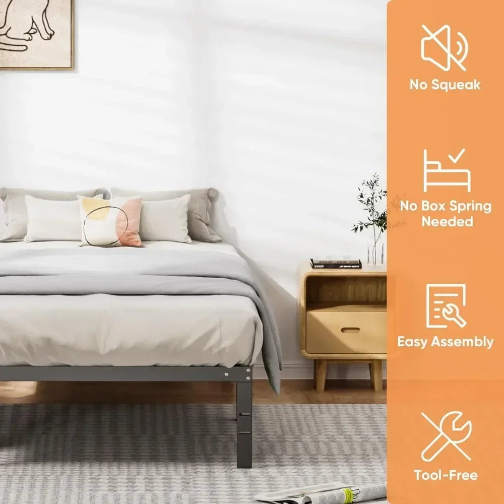 Metal Queen Bed Frame- Full, King,Twin and Queen Frame Sizes