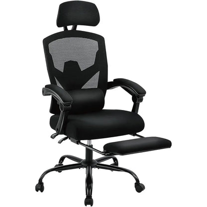 Home Office Desk Chair with Footrest
