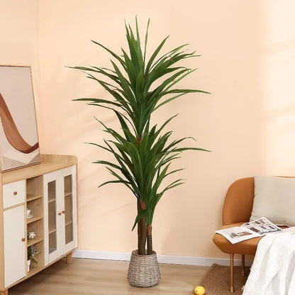 Dracaena Silk Plant Corn Stalk 6ft Tall Faux Plant