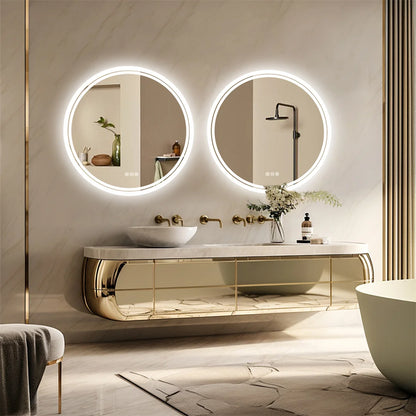 Intelligent Illuminate Big Round Mirror for Bathroom