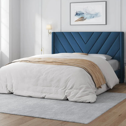 Queen Bed Frame with Winged Sides