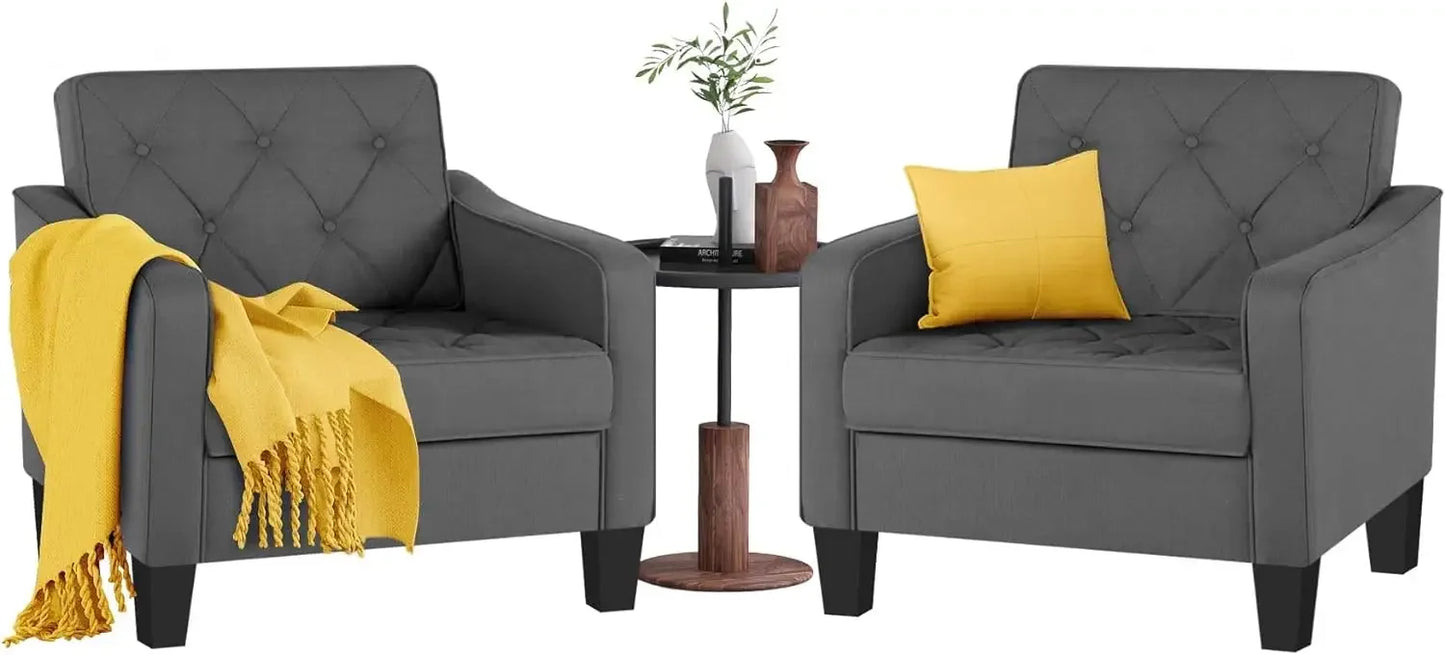 Living room chair accent chair 2-piece set
