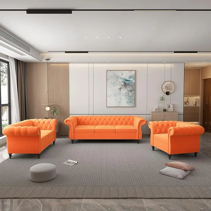 leather sofa loveseat couch chair, 3 piece