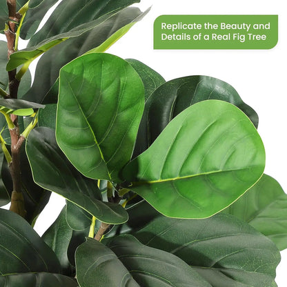 Artificial Fiddle Leaf Fig Tree with Pot Faux