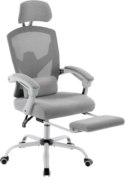 Home Office Desk Chair with Footrest