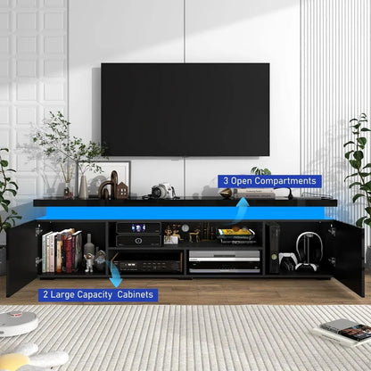 LED TV Stand for 85 Inch with Power Outlet