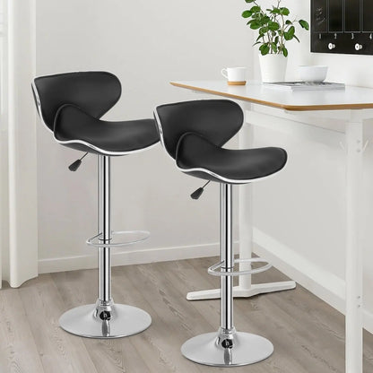 Bar Stools Set of 2, Counter Height Adjustable Bar Stools