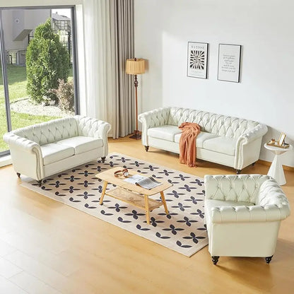 leather sofa loveseat couch chair, 3 piece