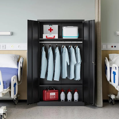 Metal Wardrobe Cabinets with Lock