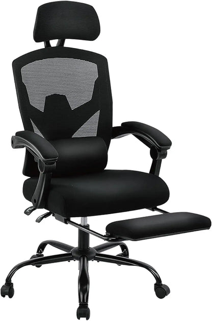 Home Office Desk Chair with Footrest