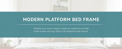 Full - Queen - King Bed Frame with Adjustable Headboard