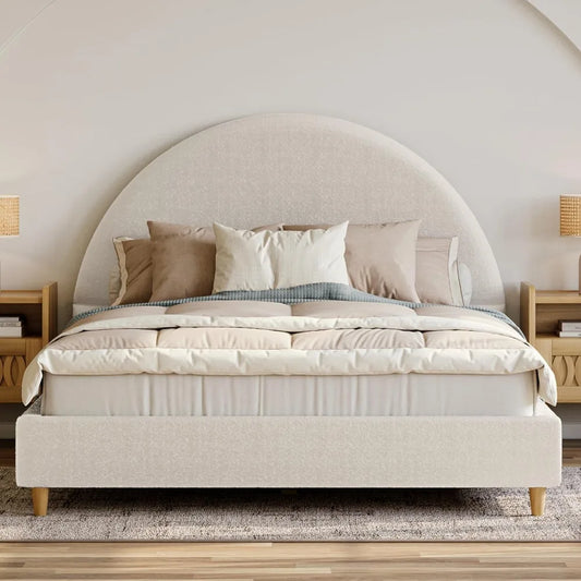 Cloud Bed Frame with Arch Shaped Headboard