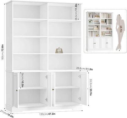 6-Tier Bookshelf , Bookcase with Storage