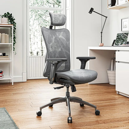 Office Chair with 3 Way Armrests Lumbar Support