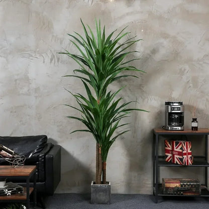 Dracaena Silk Plant Corn Stalk 6ft Tall Faux Plant