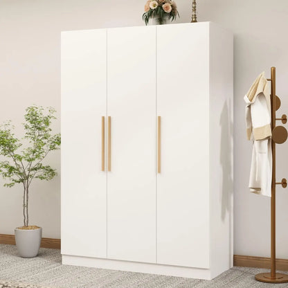 Wardrobe Armoire Closet with Shelves & Hanging Rod