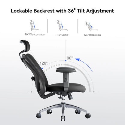 Ergonomic Swivel Chair for Office & Home