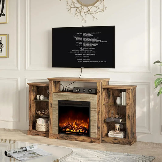 Fireplace TV Stand with Led for TVs up to 65"