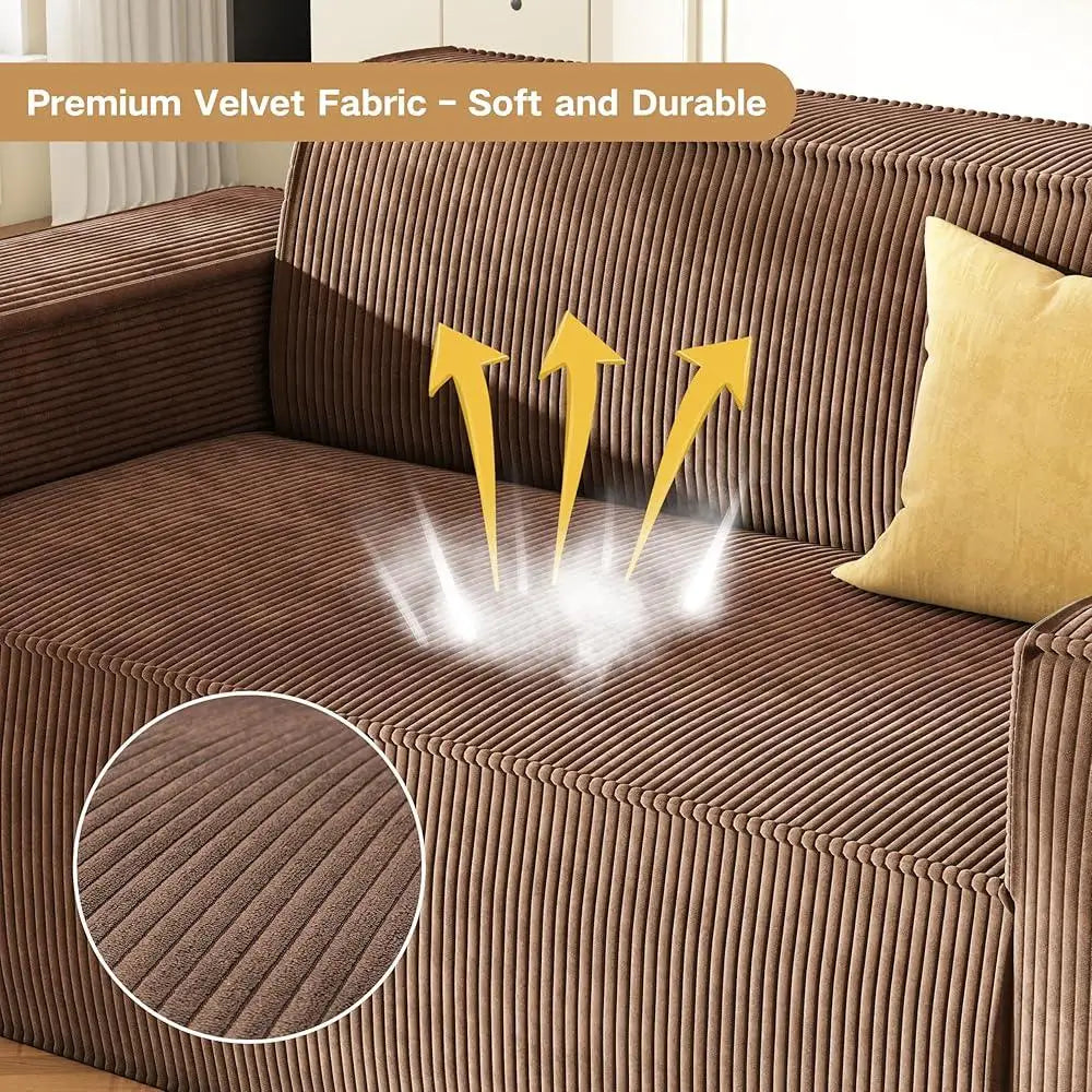 Sofa in a Box Memory Foam Loveseat Lightweight Easy Setup