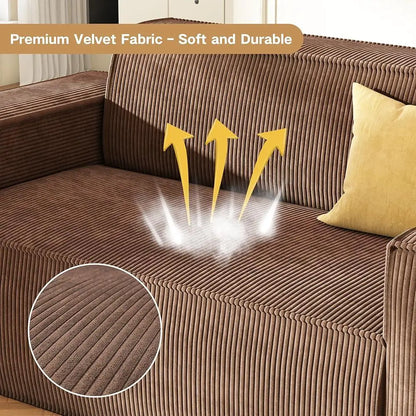 Sofa in a Box Memory Foam Loveseat Lightweight Easy Setup