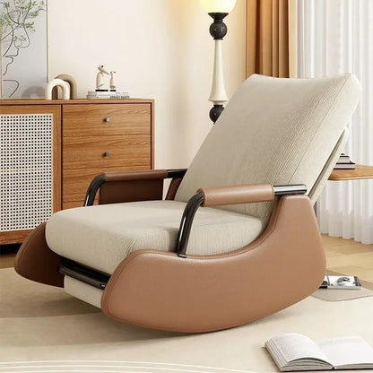 Reclining chair lunch break folding