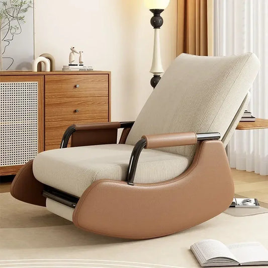 Reclining chair lunch break folding